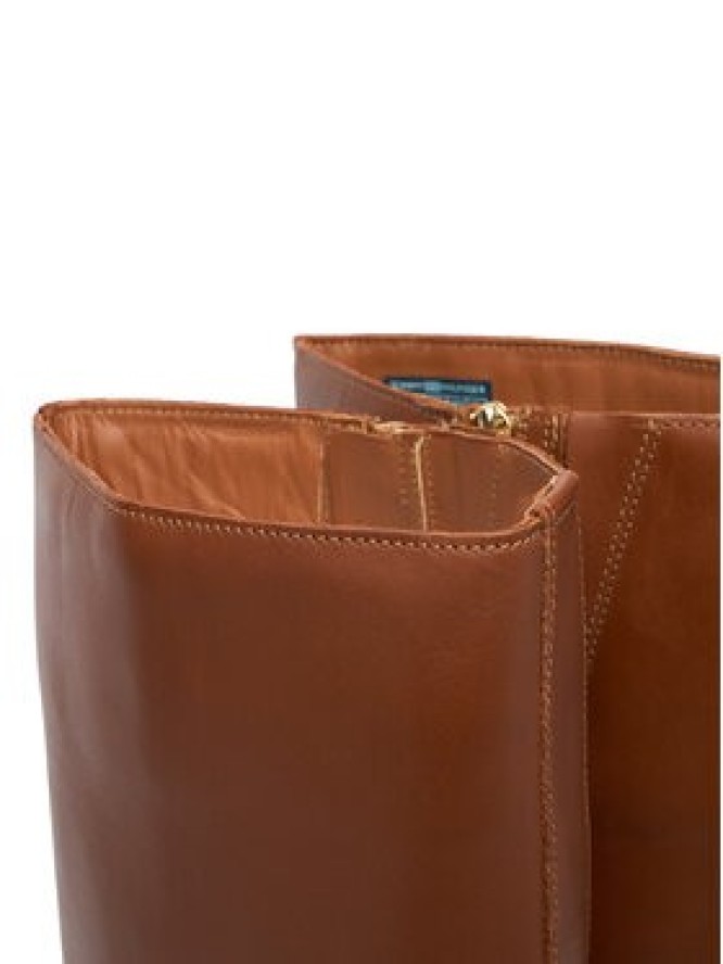 Tommy Hilfiger Kozaki Th Buckle Riding Lthr Long Boot FW0FW08873 Brązowy