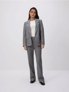 Spodnie z dodatkiem wiskozy - jasnoszary