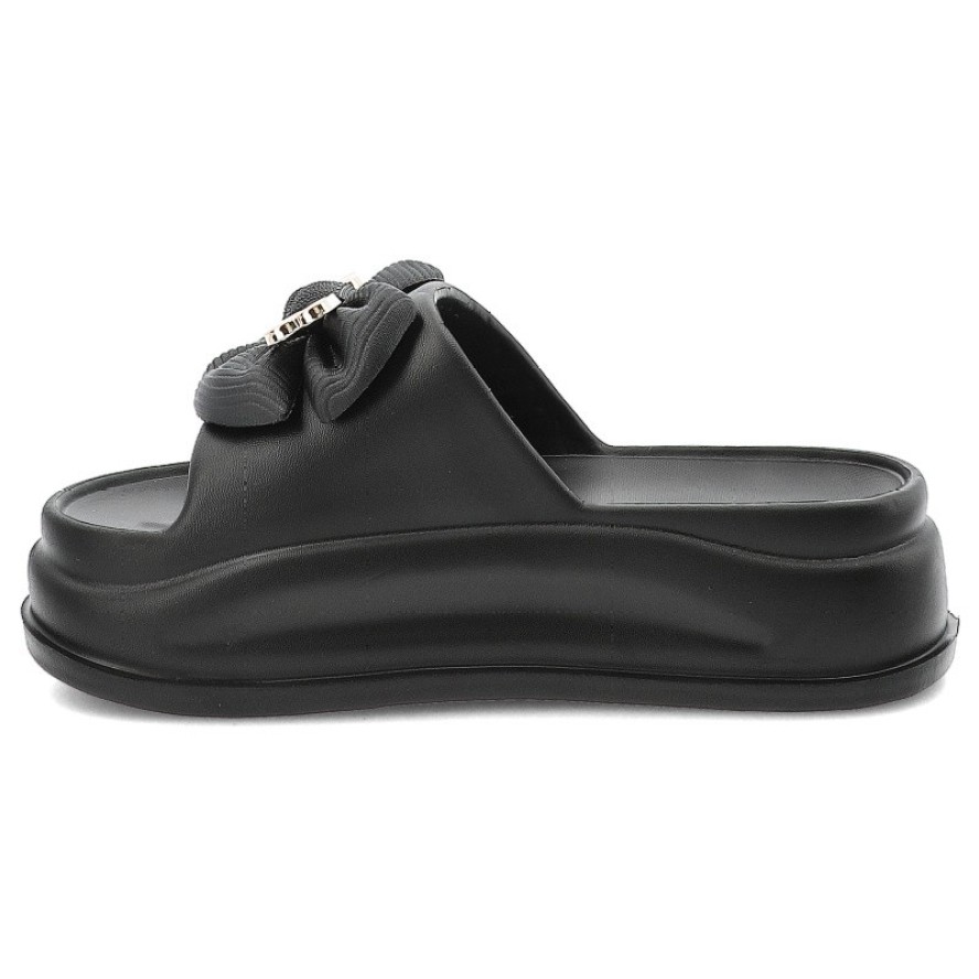 Czarne Klapki Filippo Modne Obuwie Damskie Na Platformie