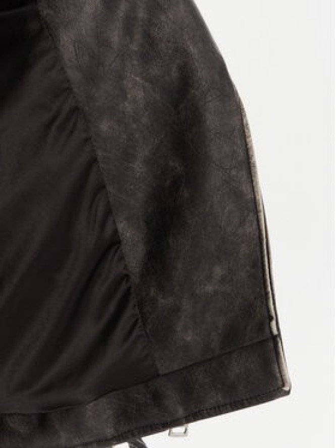 Guess Kurtka z imitacji skóry W5YL04 WHDI0 Szary Regular Fit