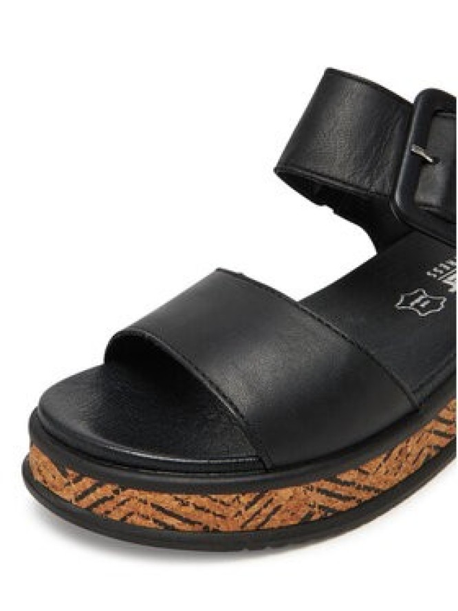 Rieker Sandały W0800-00 Czarny