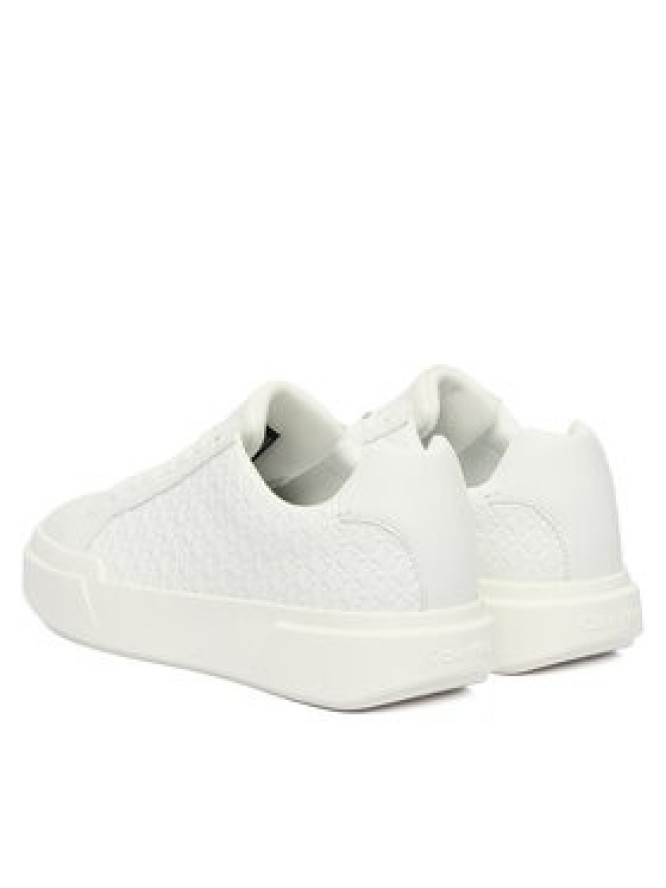 Calvin Klein Sneakersy Chunky Cupsole Laceup Lth Aop YW0YW02058 Czarny