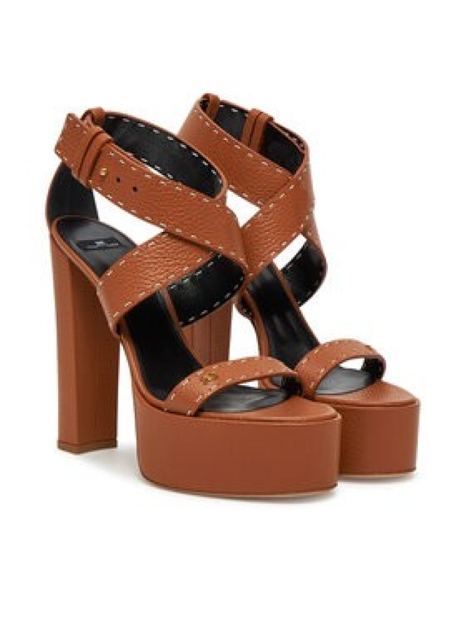 Elisabetta Franchi Sandały SA-08L-52E2-V580 Brązowy