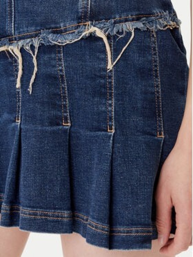 Guess Sukienka jeansowa W5YK71 D4H1D Niebieski Regular Fit