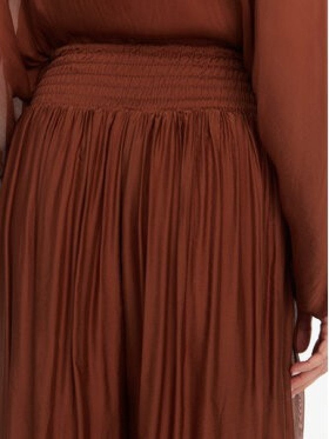 ViCOLO Spodnie palazzo TD0021 Brązowy Regular Fit