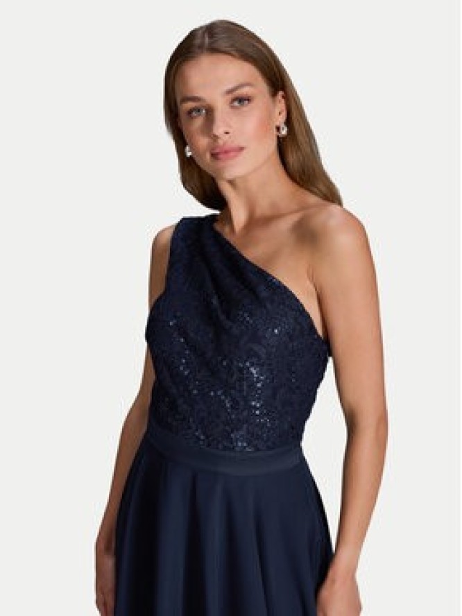 Swing Sukienka koktajlowa 5AI01500 Granatowy Regular Fit