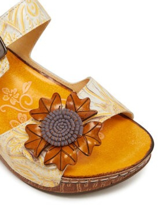 Laura Vita Klapki Dino 31 Żółty