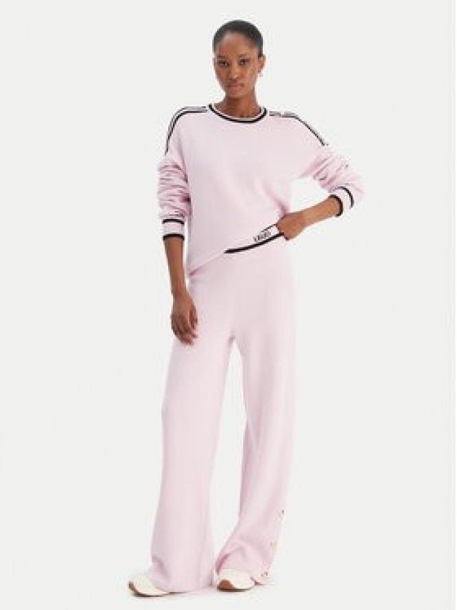 Liu Jo Sport Spodnie dzianinowe TF5252 MS59L Różowy Relaxed Fit