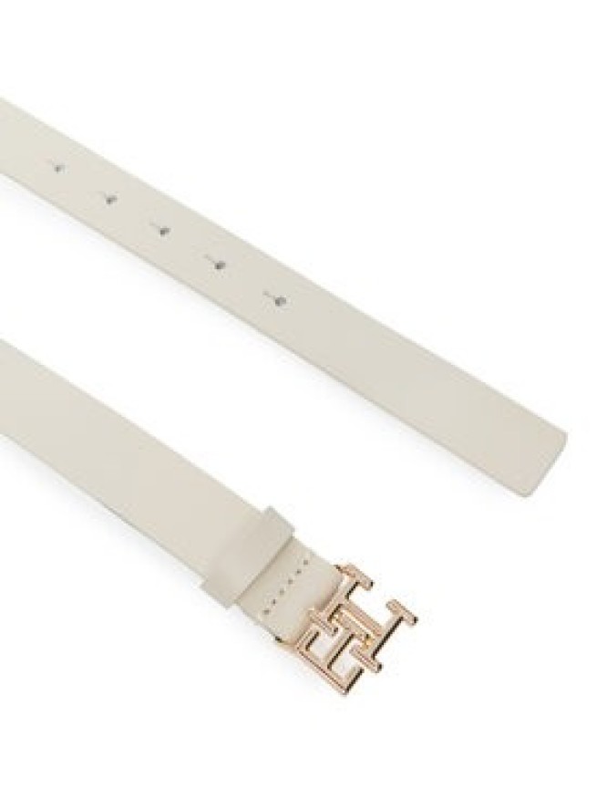 Tommy Hilfiger Pasek Damski Th Logo 2.5 AW0AW17496 Écru