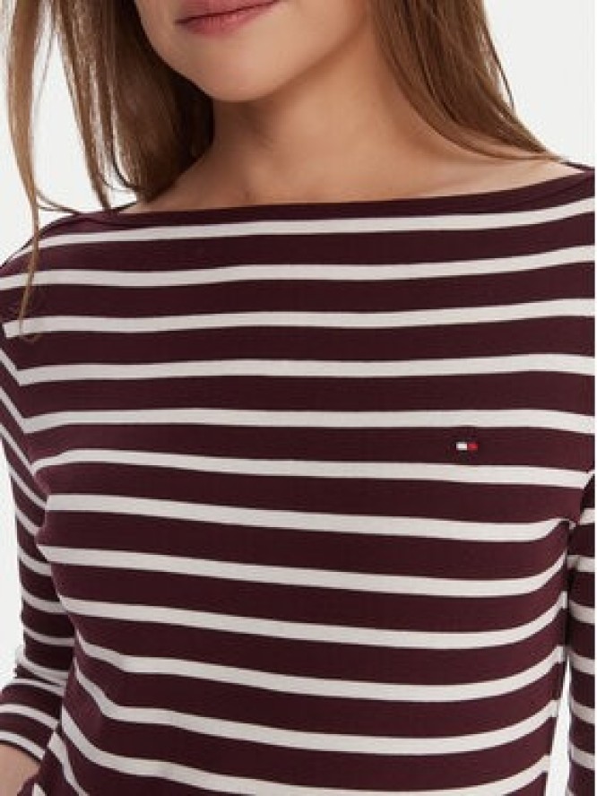 Tommy Hilfiger Bluzka WW0WW40589 Bordowy Regular Fit