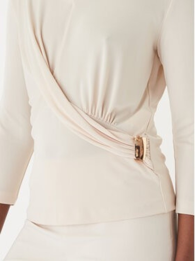 Rinascimento Bluzka CFC0127695003 Beżowy Slim Fit