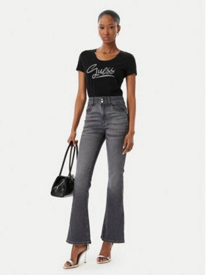 Guess T-Shirt W6RI24 J1314 Czarny Regular Fit