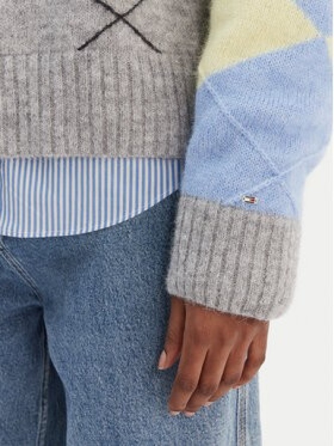 Tommy Hilfiger Sweter WW0WW47464 Kolorowy Relaxed Fit