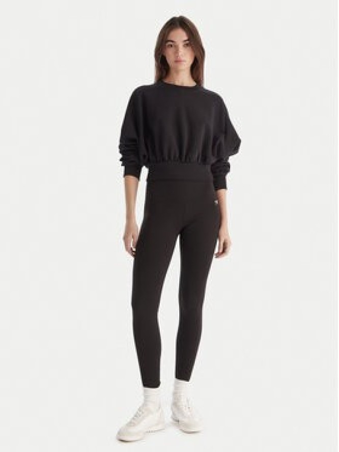 Tommy Jeans Legginsy Silver Script DW0DW21830 Czarny Slim Fit