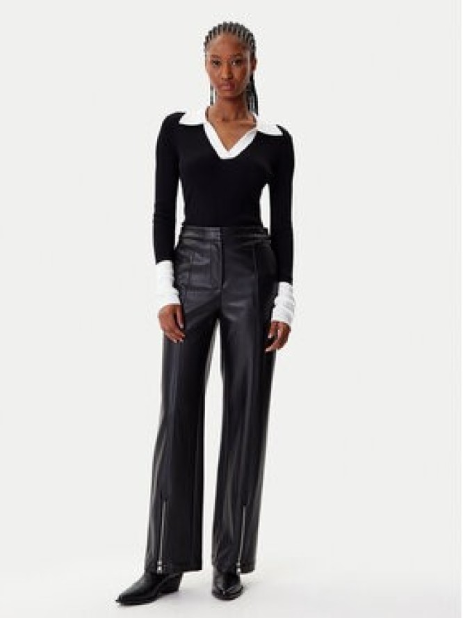 KARL LAGERFELD Sweter A4W18043 Czarny Slim Fit