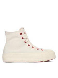 Converse Trampki Chuck Taylor All Star Lift Platform Hearts A19058C Biały