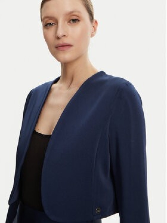 Rinascimento Bolerko CFC0122953003 Granatowy Regular Fit