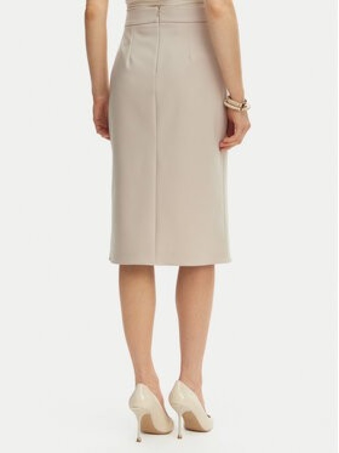 Rinascimento Spódnica ołówkowa CFC0128271003 Beżowy Slim Fit