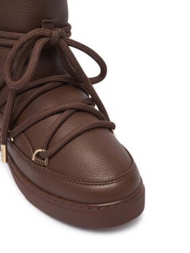 Inuikii Śniegowce Full Leather Wedge 1001.004.0092.152 Brązowy ciemny