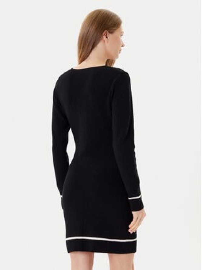 Liu Jo Sukienka dzianinowa TF5253 MS63L Czarny Regular Fit