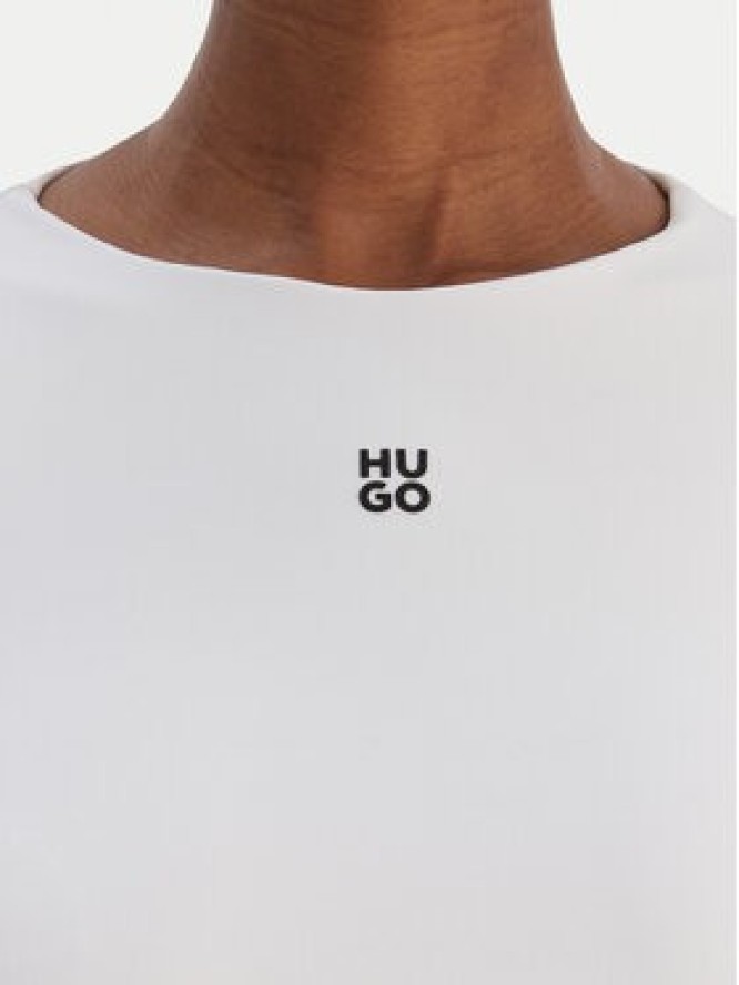 HUGO Bluzka Dasiia 50545208 Biały Slim Fit