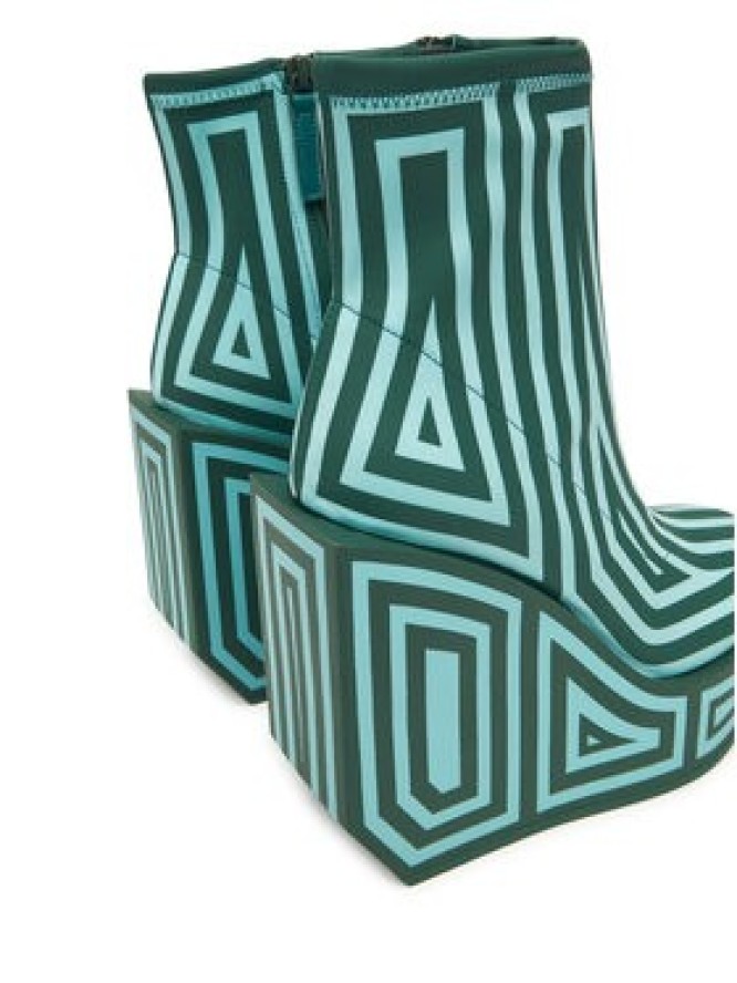 United Nude Botki Wa Bootie Hi 1087993382 Zielony