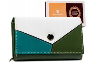 Portfel skórzany Peterson [DH] PTN RD-21-GCL-Y zielony