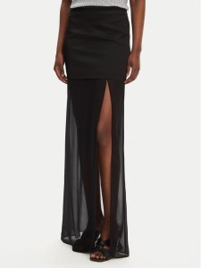 PINKO Spódnica maxi Gaerzetta 104686 A2CO Czarny Regular Fit