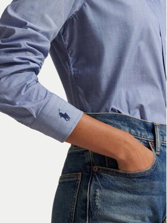 Polo Ralph Lauren Koszula 211941509004 Błękitny Slim Fit
