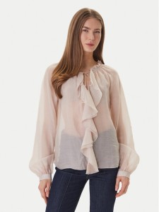 Guess Bluzka W6GH28 W1844 Beżowy Regular Fit