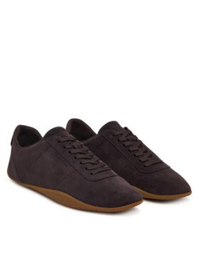 Calvin Klein Sneakersy Baller Sneaker Laceup HW0HW03263 Bordowy