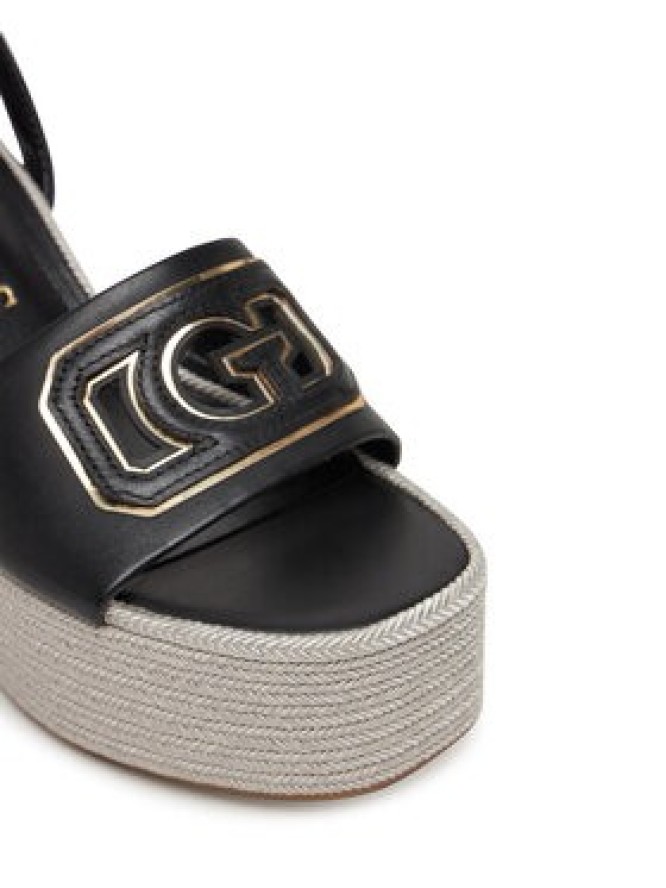 Guess Espadryle FLJTAN LEA04 Czarny