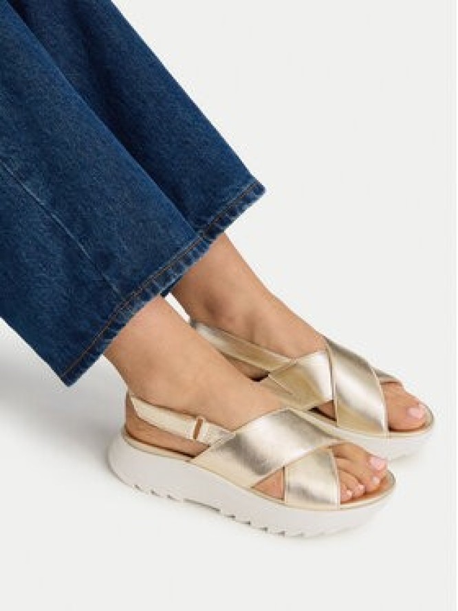 Clarks Sandały DashLite Wish 26185882 Złoty