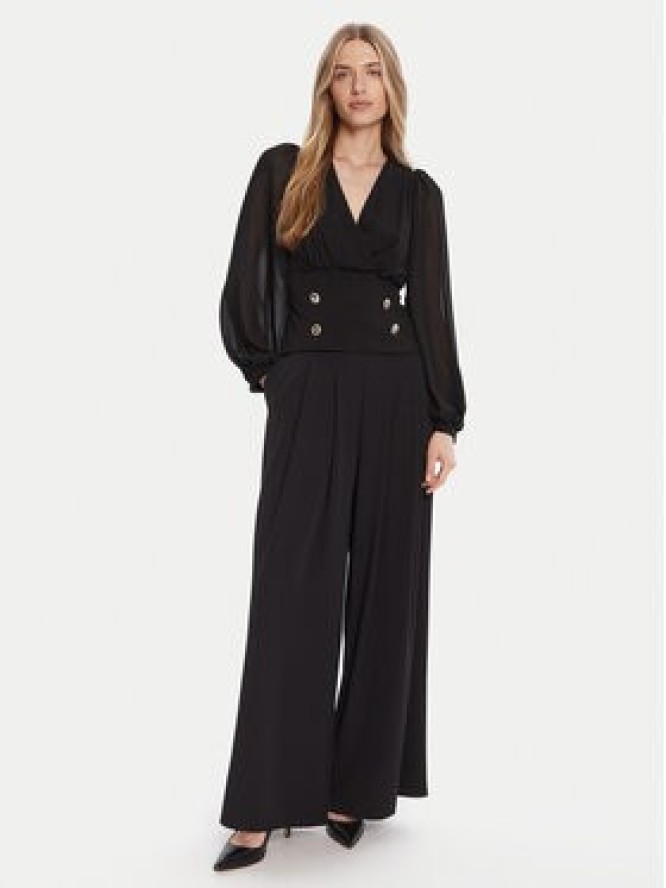 Rinascimento Spodnie palazzo CFC0125495003 Czarny Wide Leg