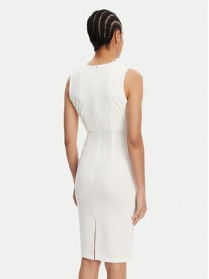 Rinascimento Sukienka koktajlowa CFC0019924002 Biały Regular Fit