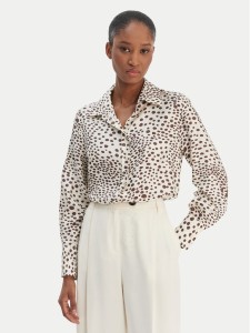 Marella Koszula Salve 2613111141 Écru Relaxed Fit