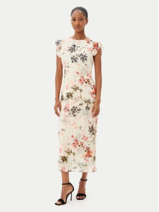 French Connection Sukienka letnia 71YFU 90 Beżowy Regular Fit