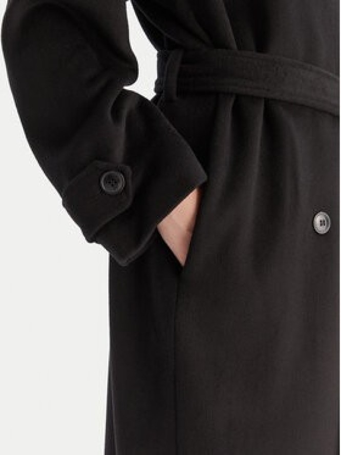 Bardot Płaszcz wełniany Enzo 60087JB Czarny Oversize