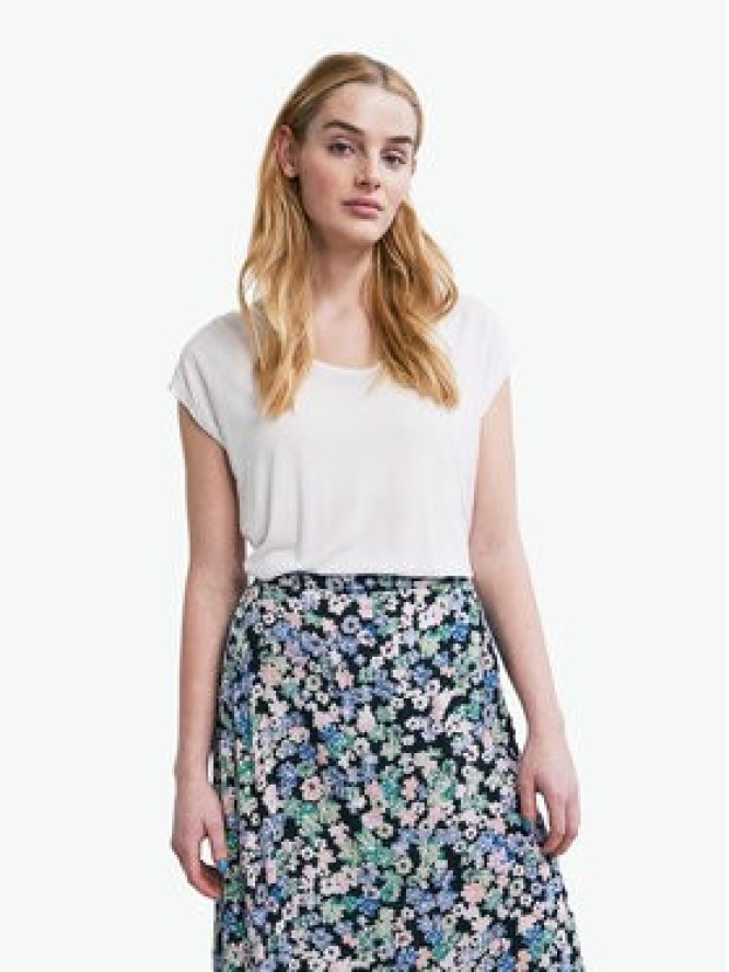 Pieces T-Shirt Billo 17078732 Biały Loose Fit