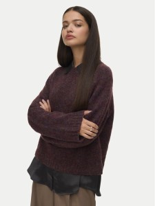 Vero Moda Sweter Ingrid 10331365 Fioletowy Regular Fit