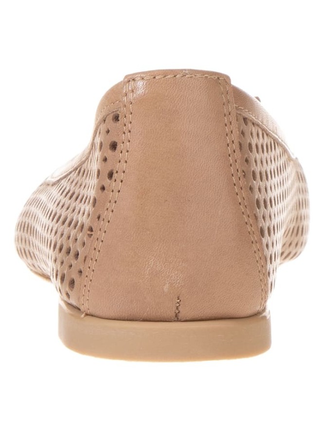 Wojas Skórzane baleriny w kolorze beżowym rozmiar: 36