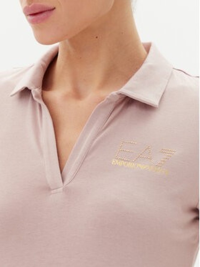 EA7 Emporio Armani Polo 7W000266 AF12500 U4079 Różowy Regular Fit