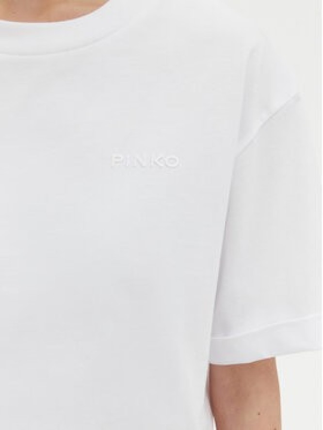 PINKO T-Shirt 104882 A2HN Biały Regular Fit