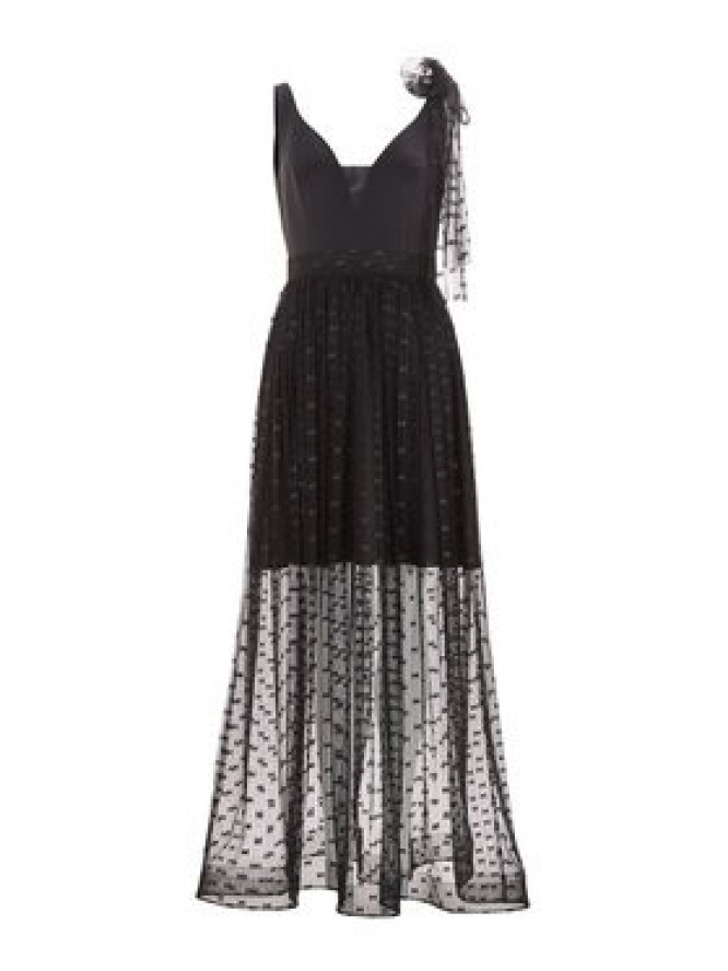 Swing Sukienka wieczorowa 5AI04600 Czarny Regular Fit