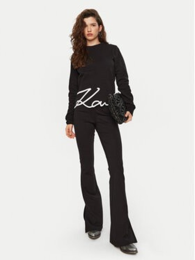 KARL LAGERFELD Bluza A1W20010 Czarny Regular Fit