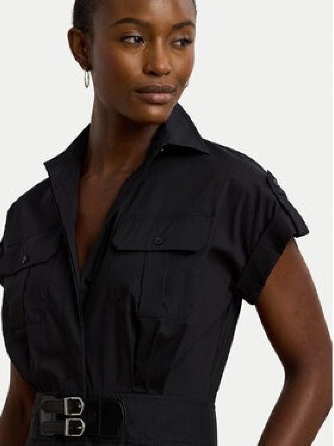 LAUREN RALPH LAUREN Sukienka koszulowa 200973594001 Czarny Regular Fit