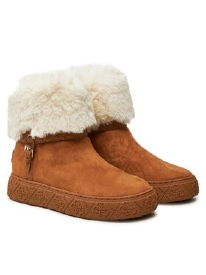 Guess Botki Uncie FLFUNC ESU10 Brązowy