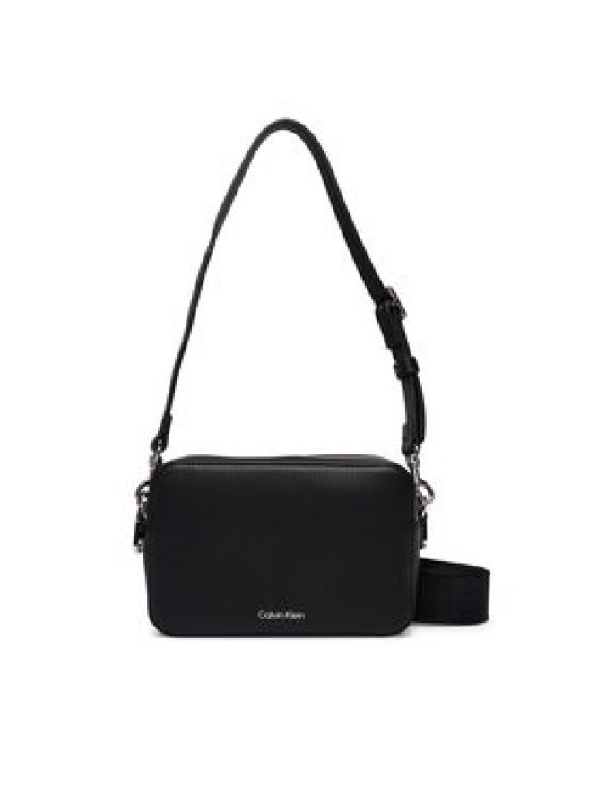 Calvin Klein Torebka Webbing Double Strap Camera Bag LV04F3165G Czarny