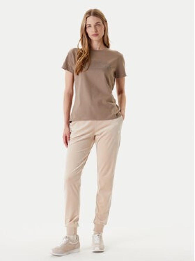 Guess T-Shirt V5YI08 J1314 Brązowy Regular Fit