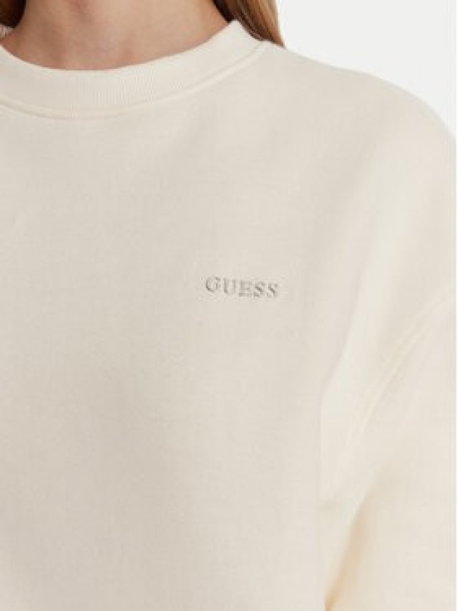Guess Bluza V6RQ13 K9V31 Écru Regular Fit